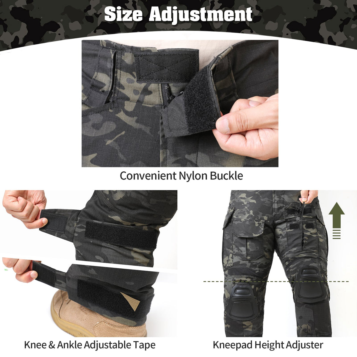 Herren-G3-Pro-Set für taktische Kampfuniformen – dunkle Tarnausrüstung