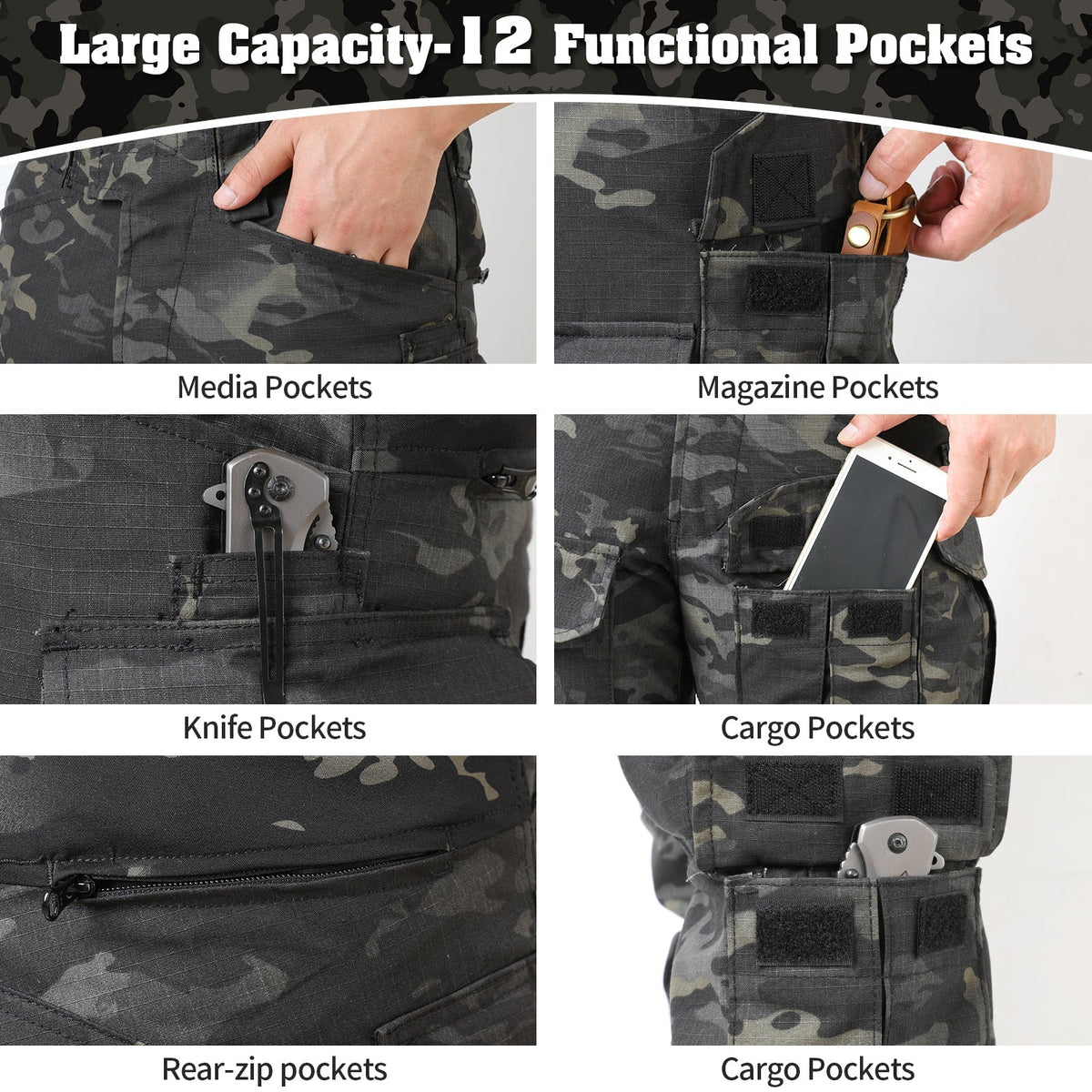 Herren-G3-Pro-Set für taktische Kampfuniformen – dunkle Tarnausrüstung