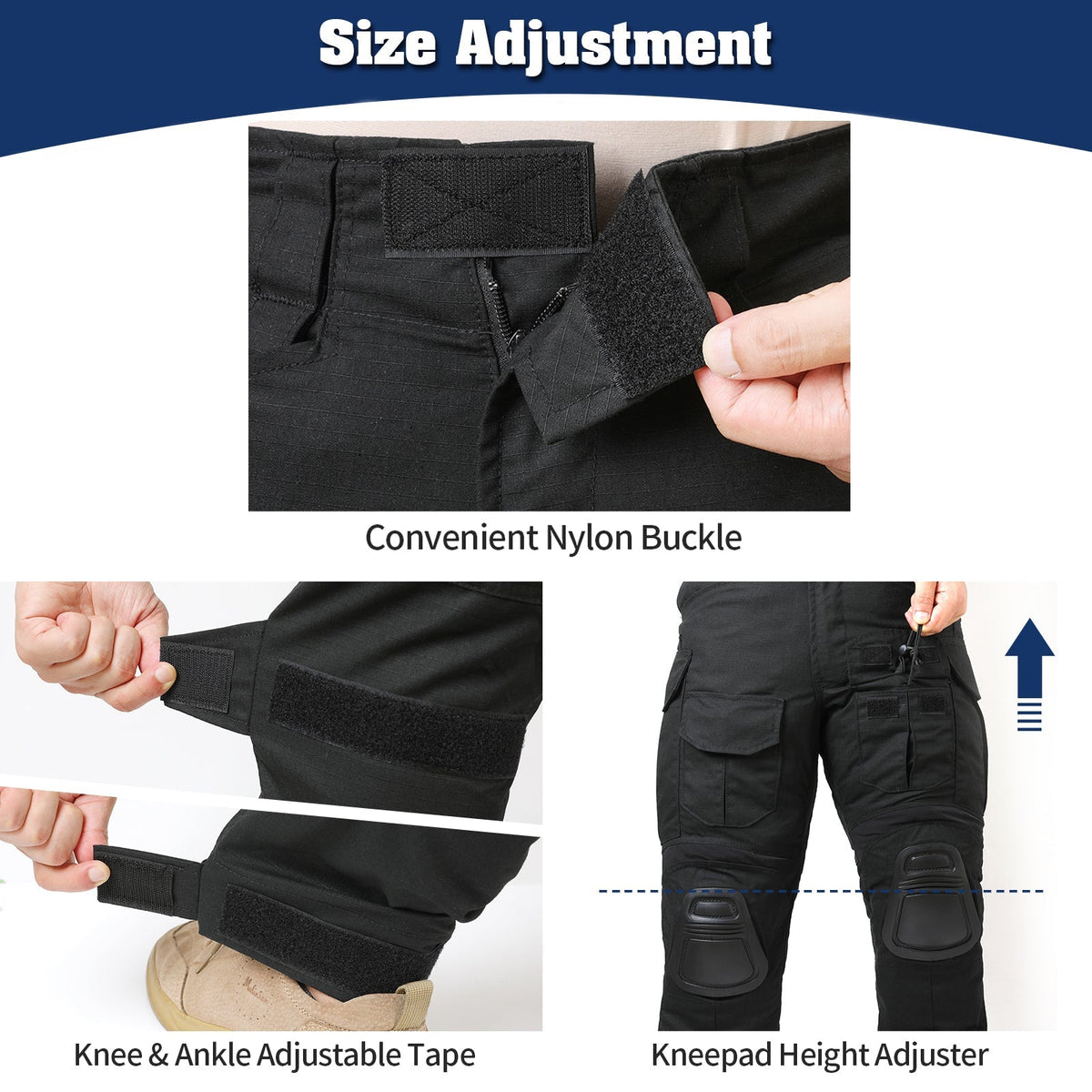 G3 Pro Kampfhose mit Kniepolstern – Strapazierfähige taktische Tarnhose aus Ripstop-Gewebe