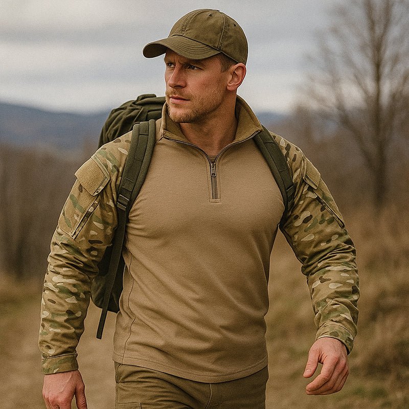 G3 Pro Rapid Assault Combat-Shirt mit funktionalen Taschen und Tarnmuster