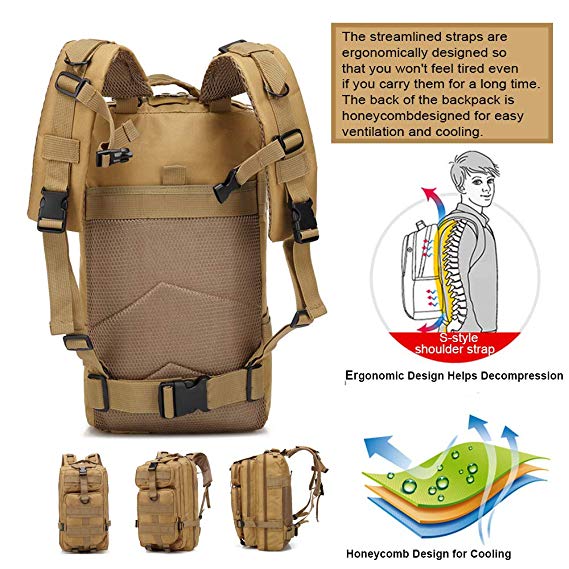 FieldPack™ – Taktischer Outdoor-Rucksack mit MOLLE-System