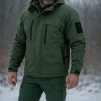 Wasserdichte taktische Softshell-Uniform für Herren mit warmem Fleecefutter