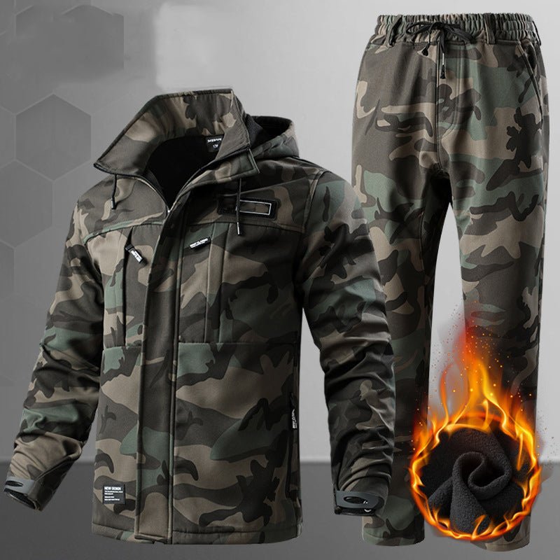 Wasserdichte taktische Softshell-Uniform für Herren mit warmem Fleecefutter