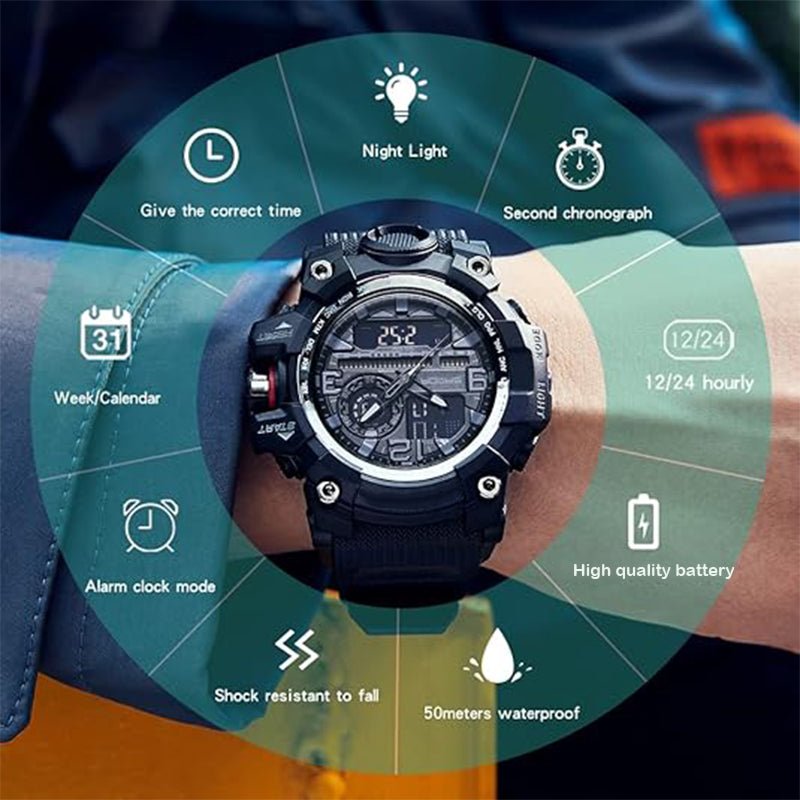 RangerX™ – Taktische Analog-Digital-Outdoor-Uhr für Herren