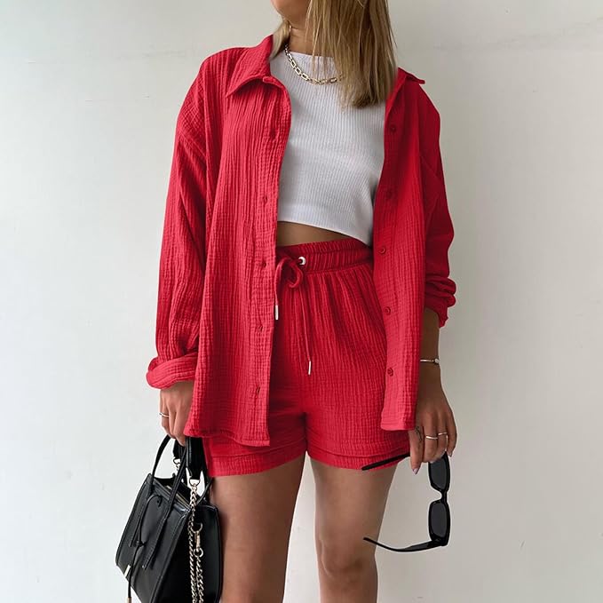 LEONIE | Conjunto de algodón cómodo para looks relajados de diario