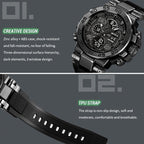StrikeTime™ – Taktische Analog-Digital-Uhr für Herren