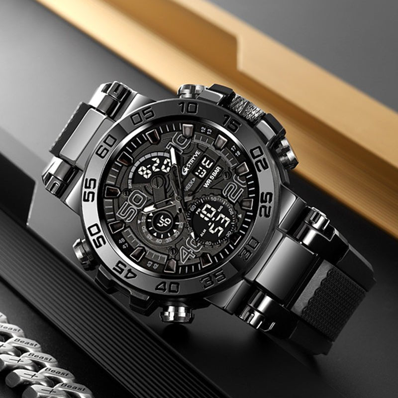 StrikeTime™ – Taktische Analog-Digital-Uhr für Herren