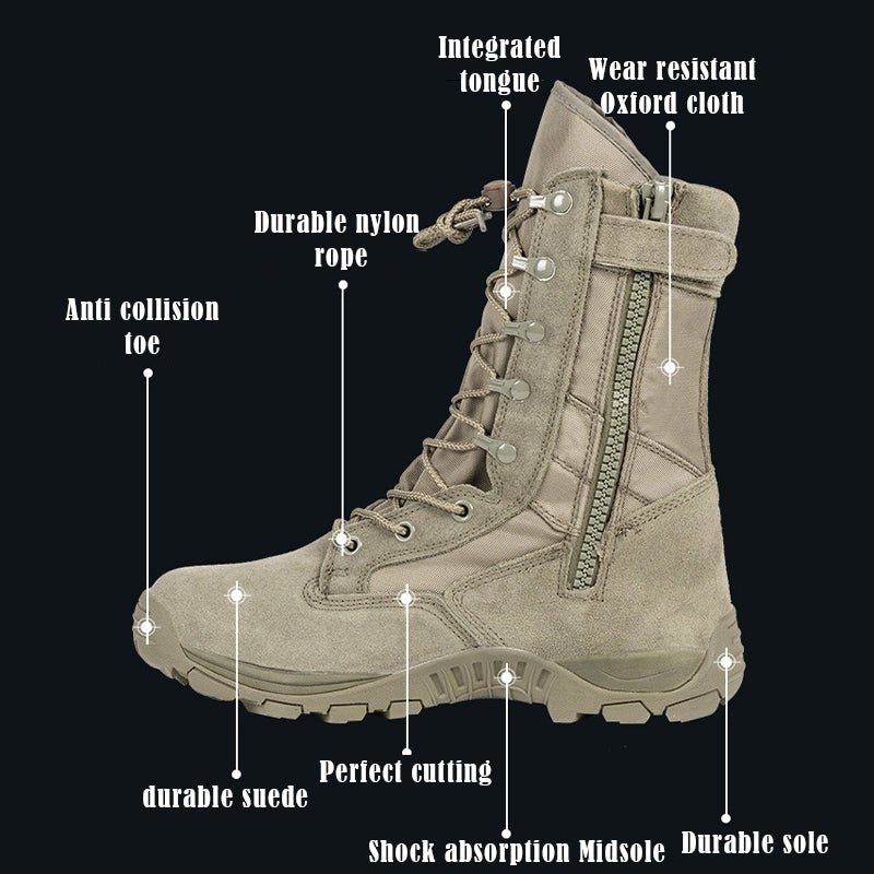 Vanguard taktische Kampfstiefel für Herren mit 8 Zoll hohem Schaft