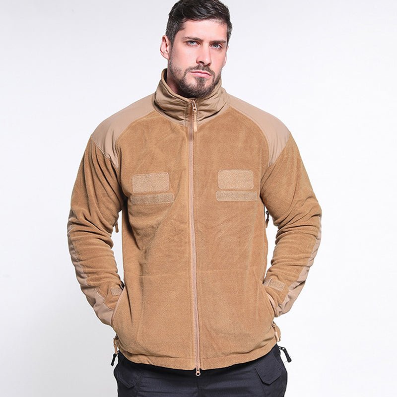 Warme Fleece-Midlayer-Jacke für Outdoor und taktische Einsätze