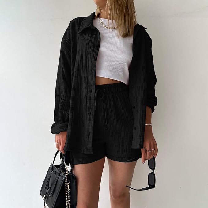 LEONIE | Conjunto de algodón cómodo para looks relajados de diario